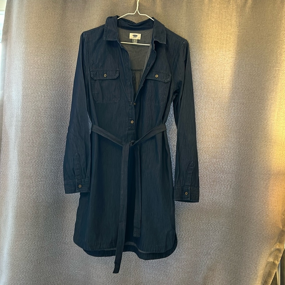 Old Navy denim long sleeve shirt dress